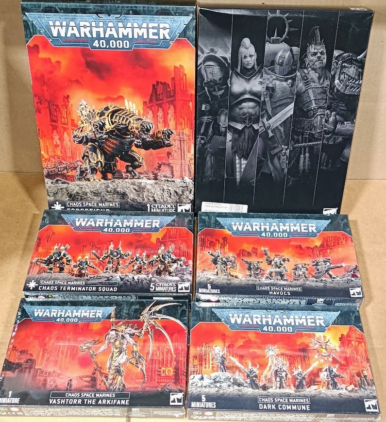 ⚔️WARHAMMER 40K  VASHTORR + HAVOCS + CHAOS TERMINATORS + FORGEFIEND + PREDATOR⚔️