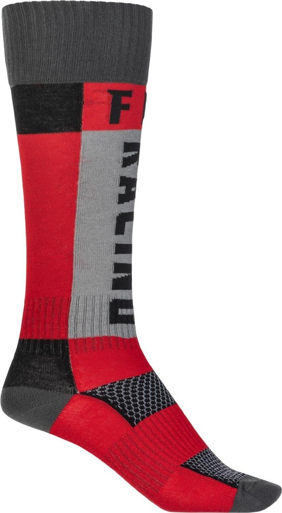 Mx Socks Thick Red/Grey Lg/Xl