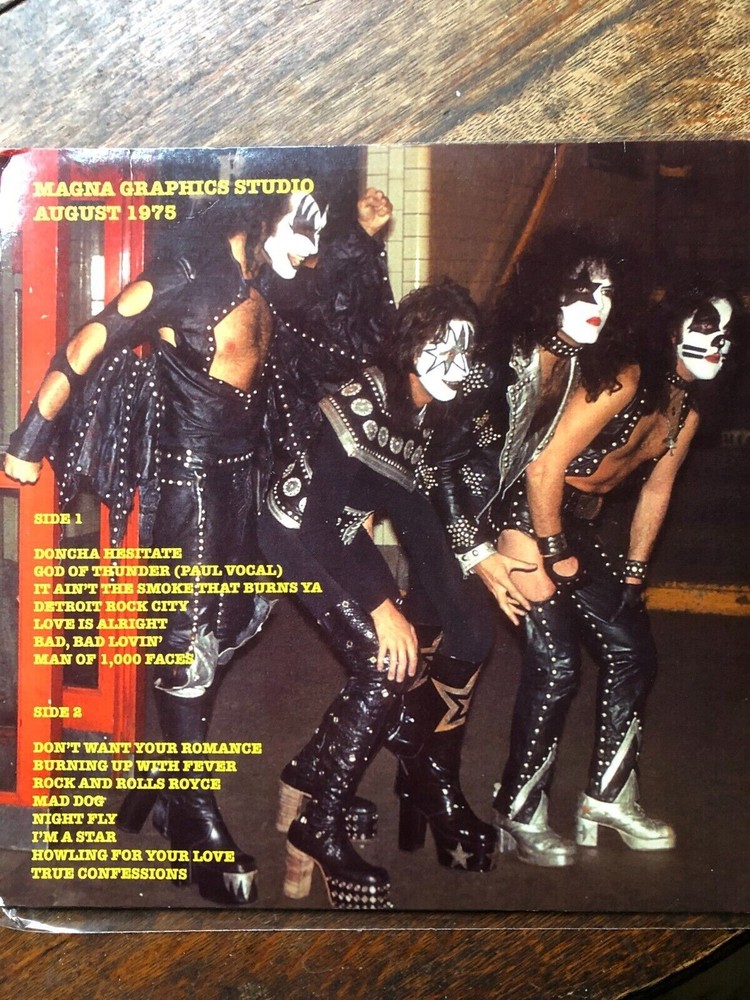 KISS DRESSED TO DESTROY RARE SILVER VINYL DEMOS UNRELEASED GENE PAUL ACE PETER