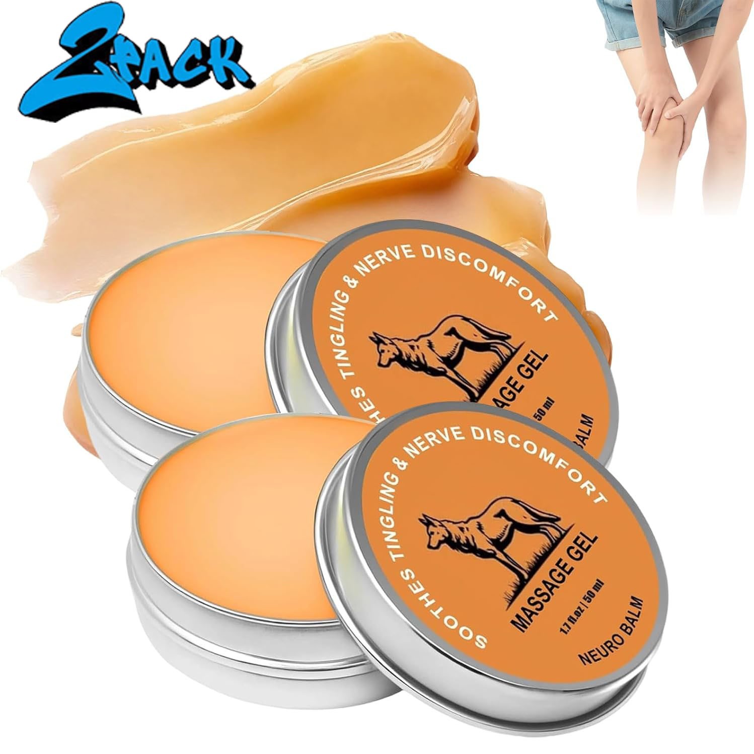 2X Therawolf Neuro Balm, Joint Care Soothing Cream,Herbal Cooling Soothing Cream