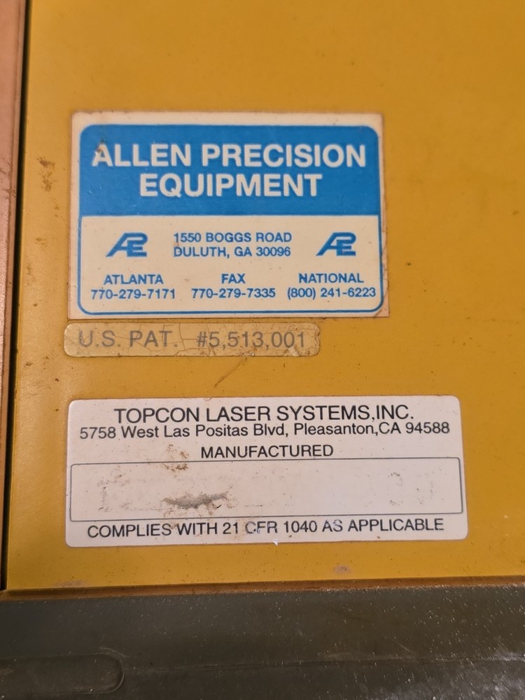 Topcon Marksman RL-60B Rotary Laser Level w/ Case & Mount Untested