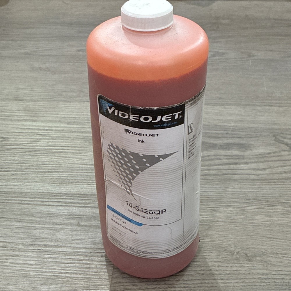 Videojet Coding Ink- For Coding Label Machine- Fluorescent Orange-1 Quart