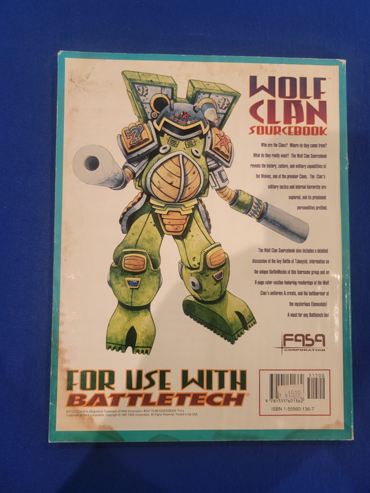 Wolf Clan Sourcebook - Battletech 1642