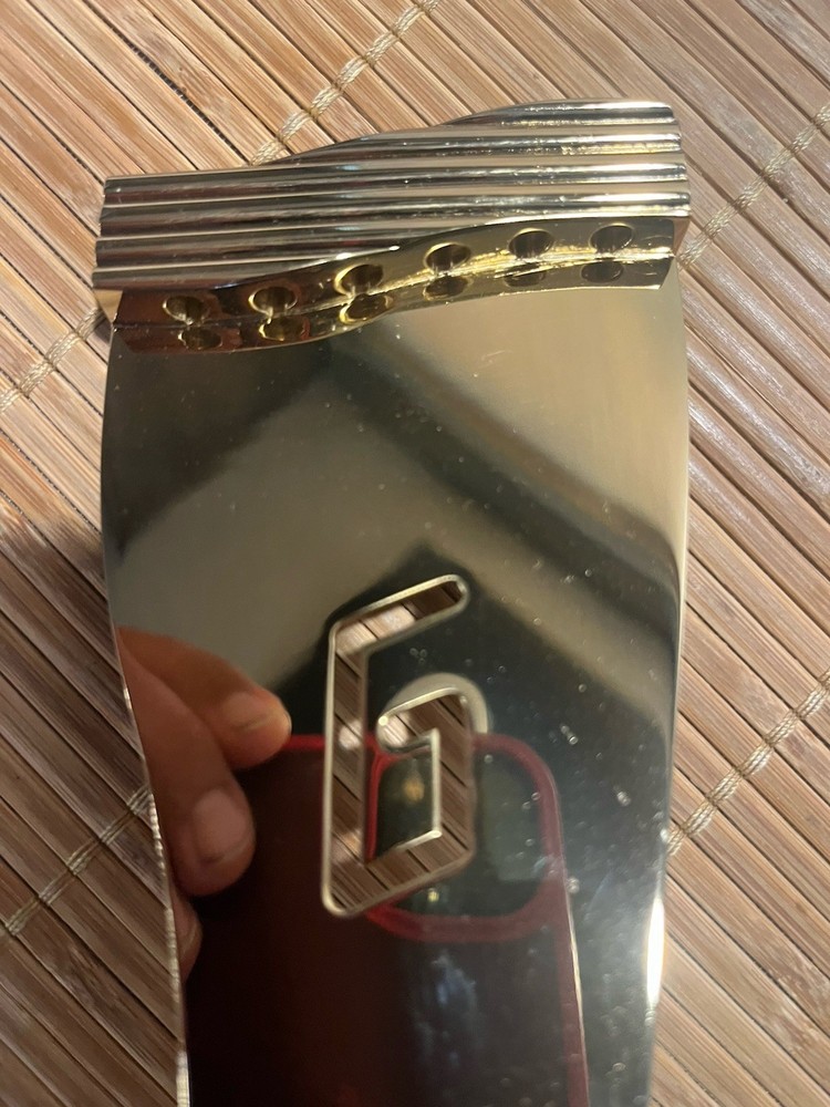 GRETSCH Gold Plated 6 String TAILPIECE Trapeze 6”