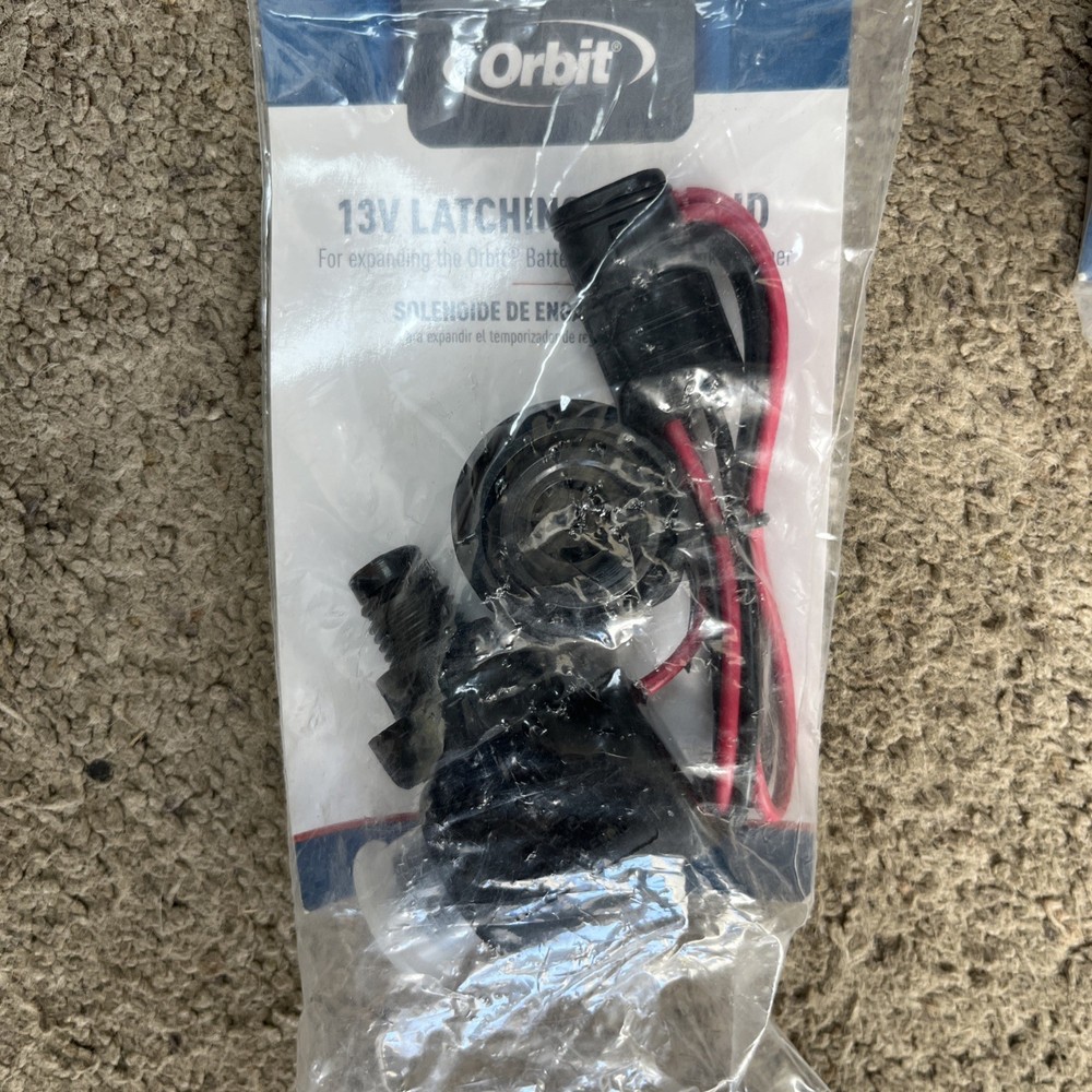 Orbit Latching Solenoid for Battery Operated Timer with Adaptors
