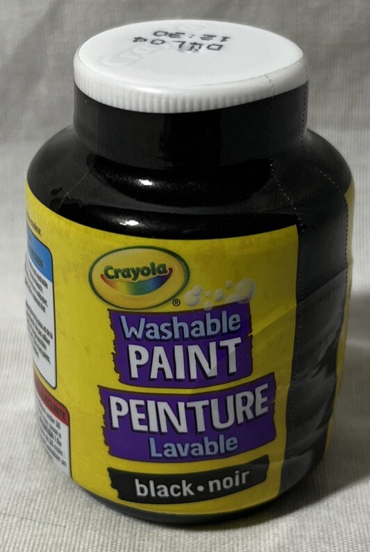 Crayola Washable Kids Paint, 2 oz, Black