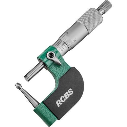 RCBS Vernier Ball Micrometer, Precision Micrometer for Measuring Case Neck Wall