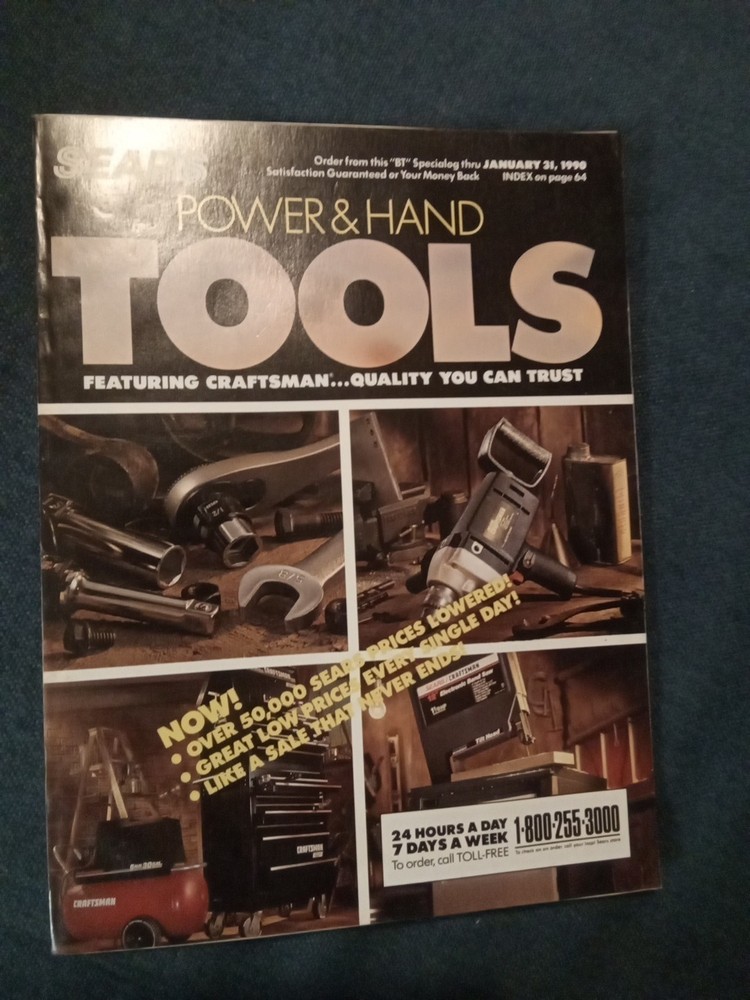 Vintage 1990 Sears Tool Catalog, 130 pages