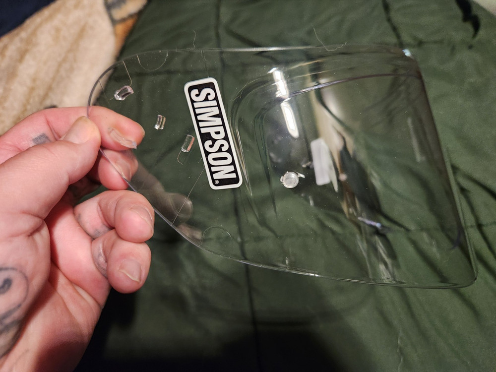 Simpson CLEAR Face Shield Ghost / Speed