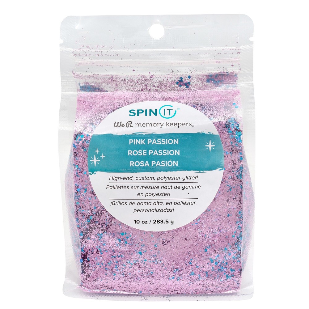 We R Spin It Glitter Mix 10oz-Pink Passion