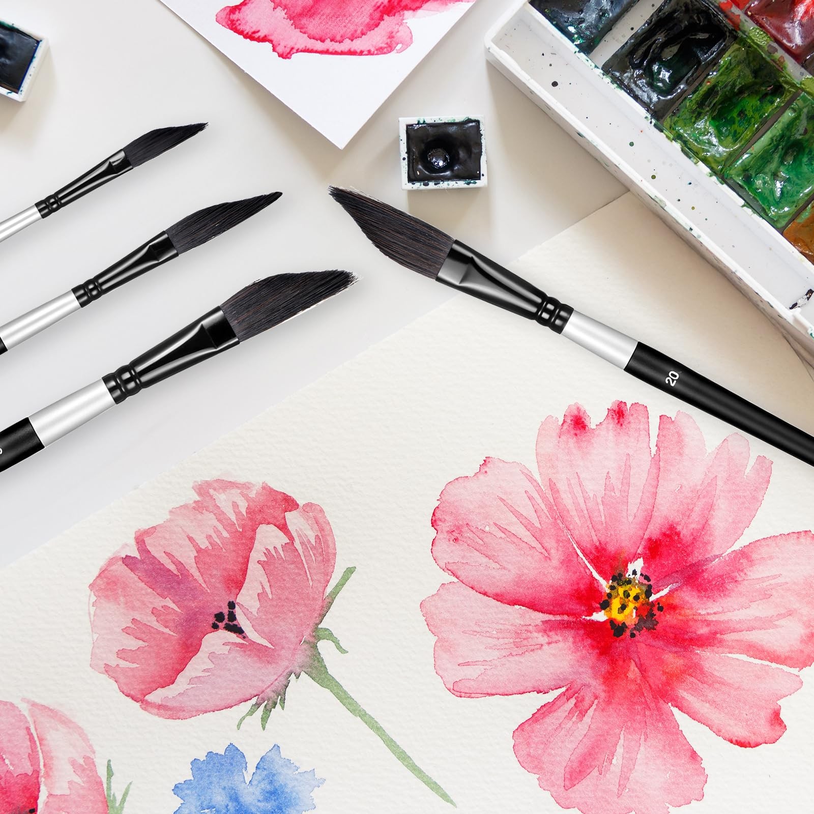 Professional Pinstriping Brush, 4PCS High Performance Striping Brushes Long L...