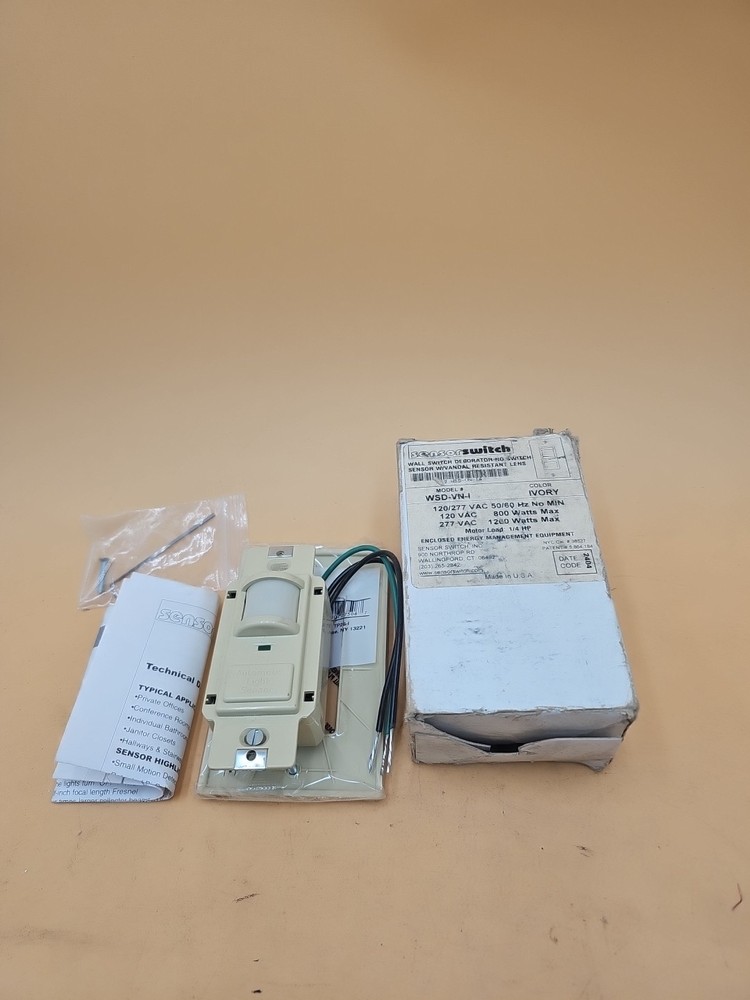 Sensor Switch WSD-VN Wall Switch Sensor. Ivory