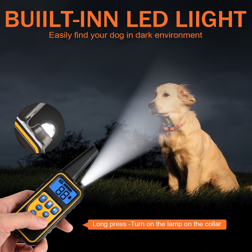 3000 FT Dog Training US Collar Rechargeable Remote Shock PET Waterproof Trainer