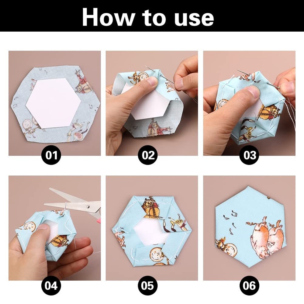 300 Count Paper Piecing Paper Paper Piecing Shapes Hexagon Paper Piecing Temp...