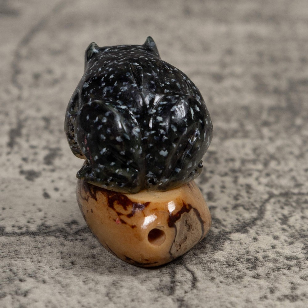 Vintage Toad Frog Tagua Carving
