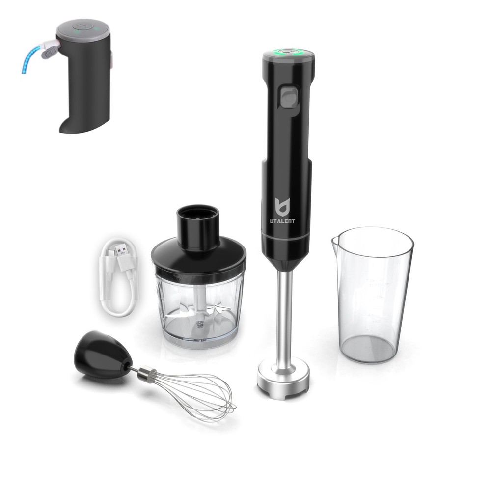 Cordless Hand Blender, Variable Speed Immersion Blender Rechargeable, with 50...