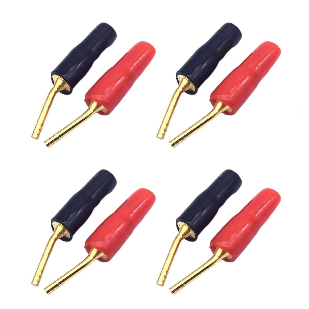 8Pcs/Set 2mm Pin Copper Banana Plug Audio Speaker Wire Jack Cable Connector