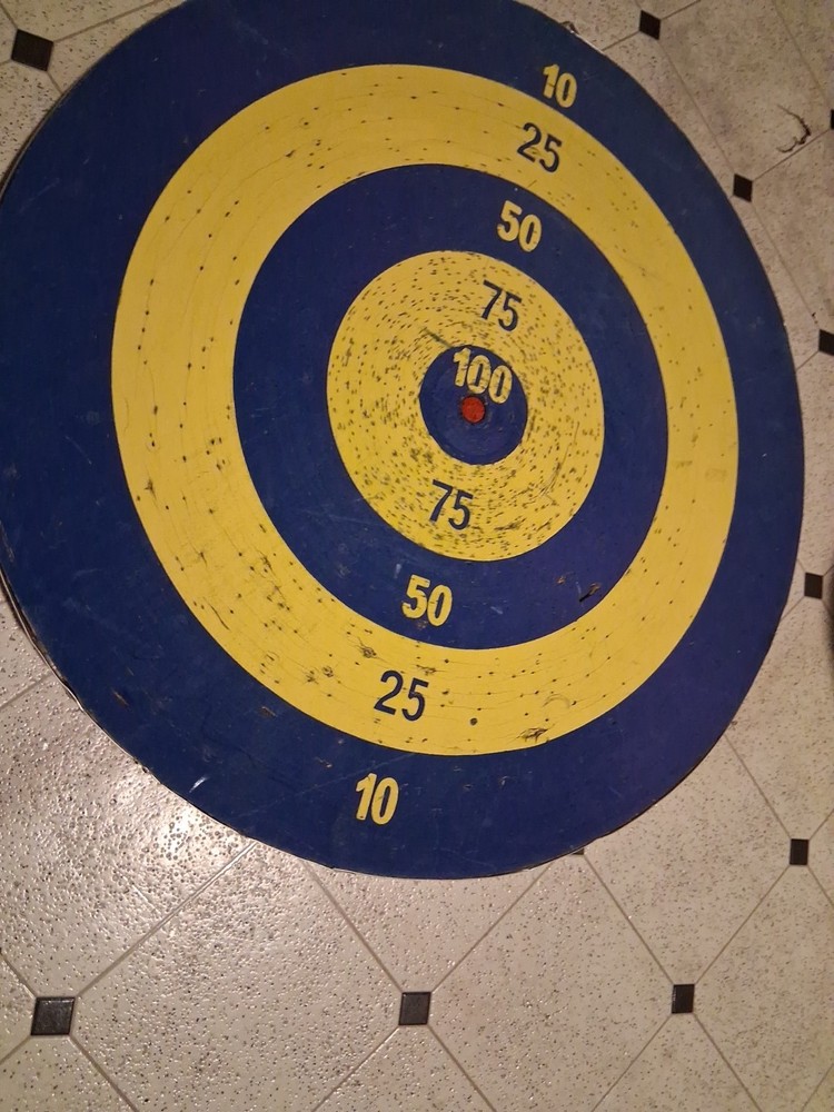 Blue And Yellow Double Side Dart Target