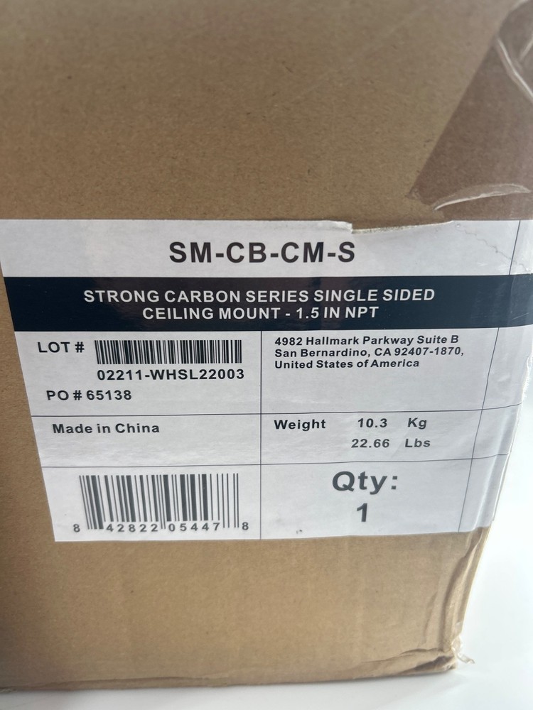 NEW STRONG CARBON MDULAR DIGITAL DISPLAY MOUNT CEILING 1.5 NPT