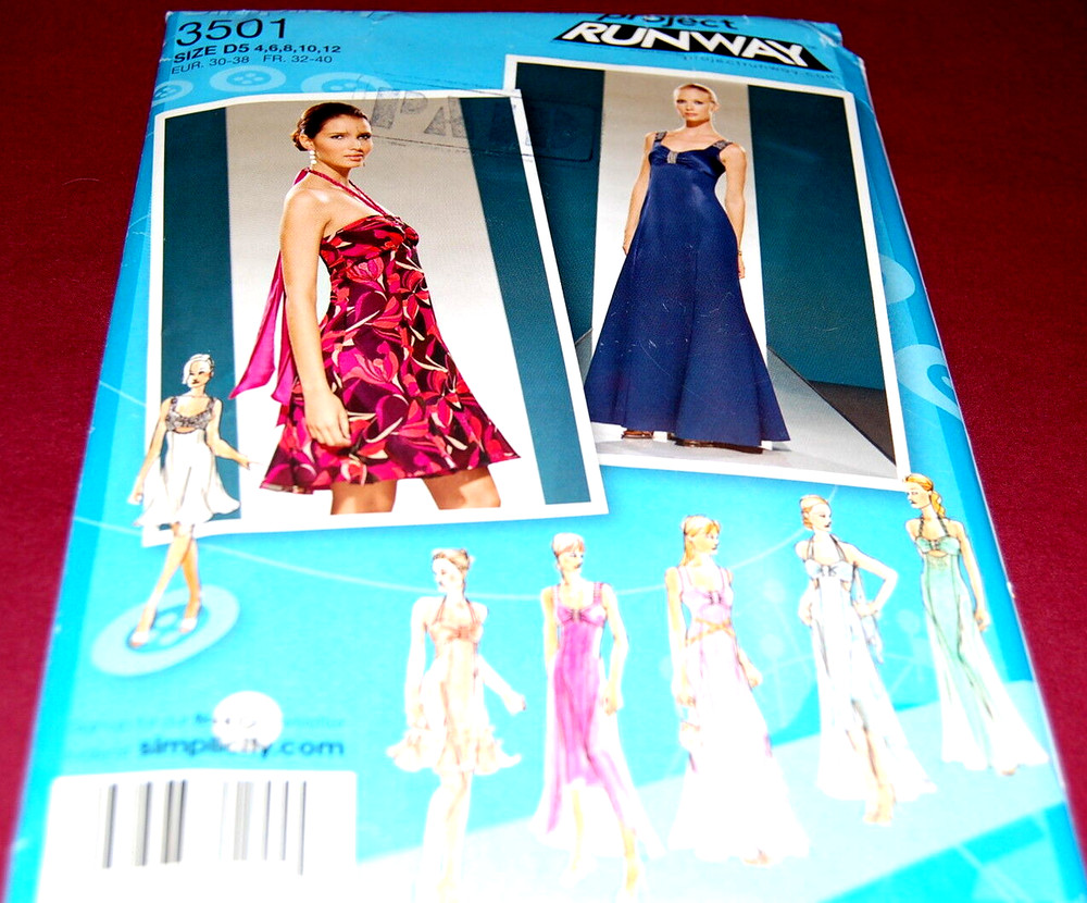 Simplicity Pattern # 3501 - Six Styles Women's Dresses - Size 4-12 - NEW