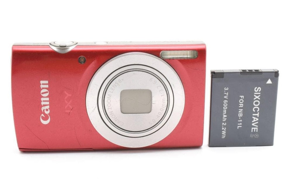 Canon IXY 200 Digital Camera Compact Red Tested Excellent Condition
