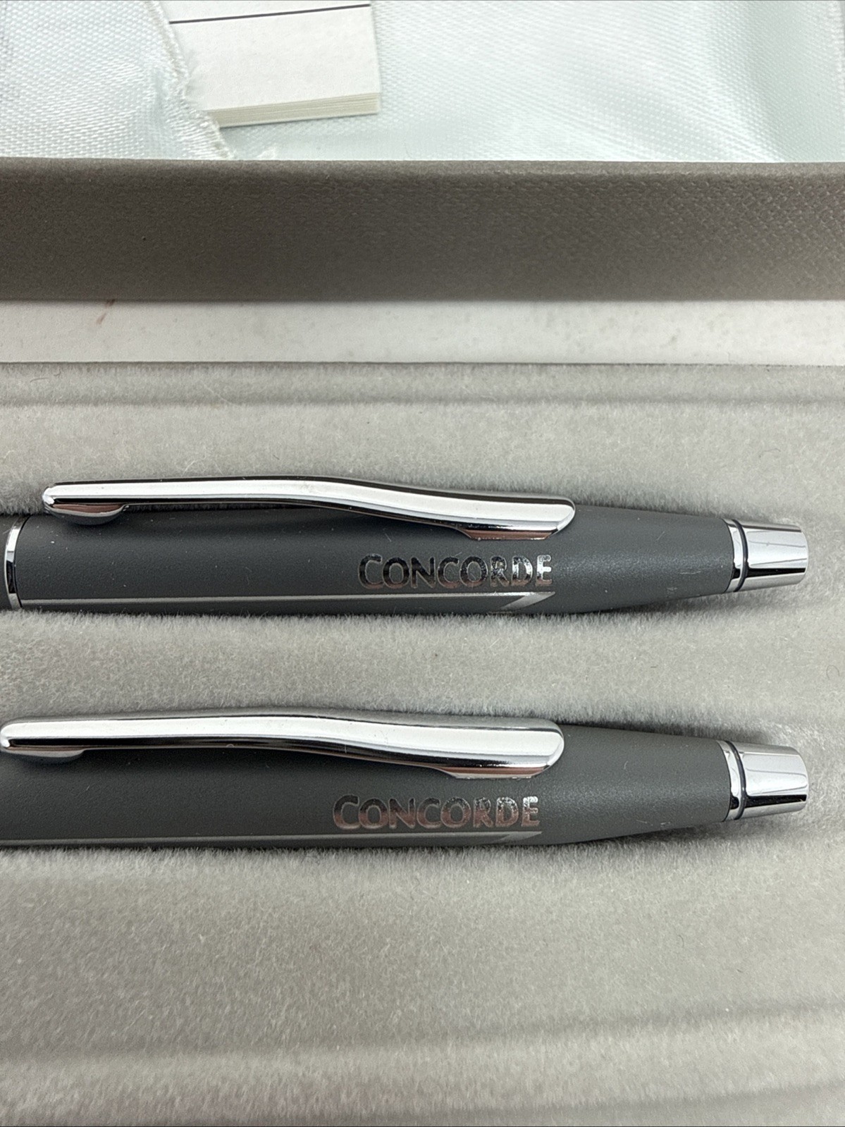 British Airways Concorde Aircraft Ballpoint Pen and Pencil Set AT Cross Unused