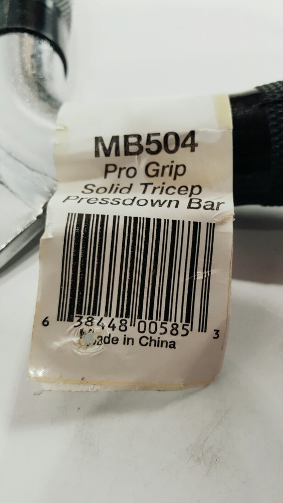Heavy-duty Body Solid MB504 Pro-Grip Triceps Press Down Bar no slip-grip
