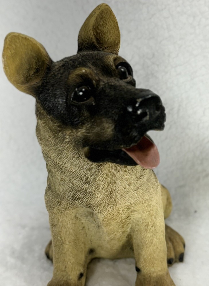German Shepherd Poly Resin Dog Statue