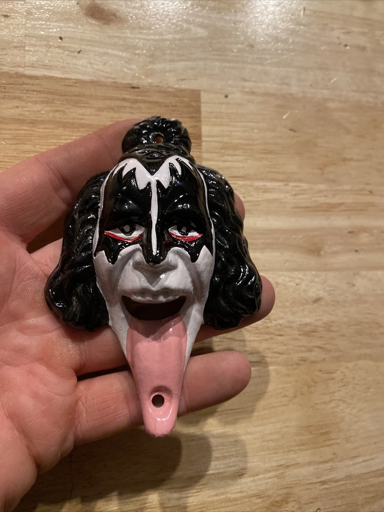 KISS Bottle Opener Gene Simmons Solid Metal Rock Roll Detroit City Wayne’s World