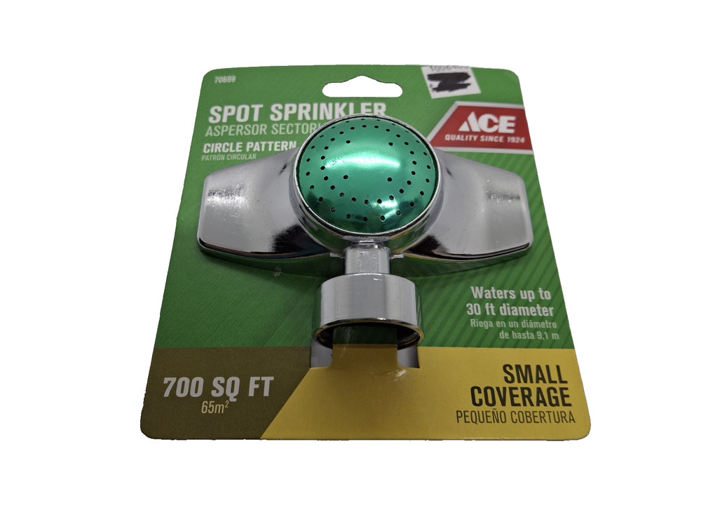 Ace Zinc Elevated Base Spot Sprinkler 700 sq ft, Circle Pattern, Small Coverage