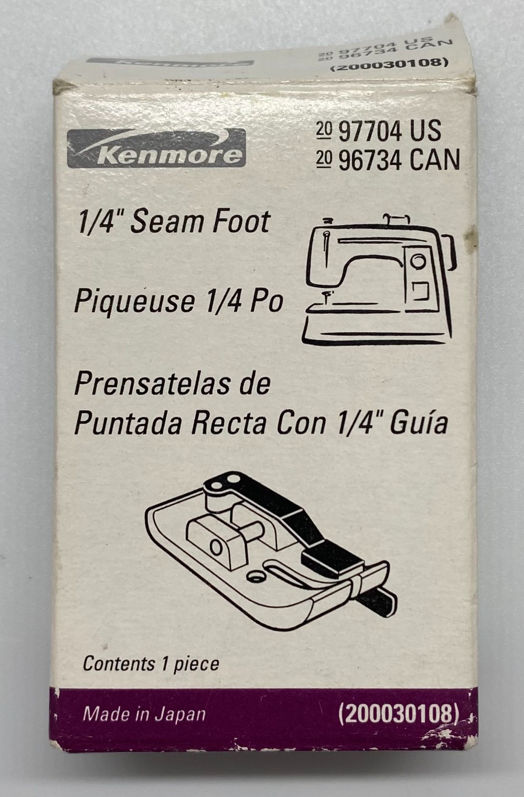 Kenmore 6701 Quilting Attachment Set Walking Foot Seam Foot Guide