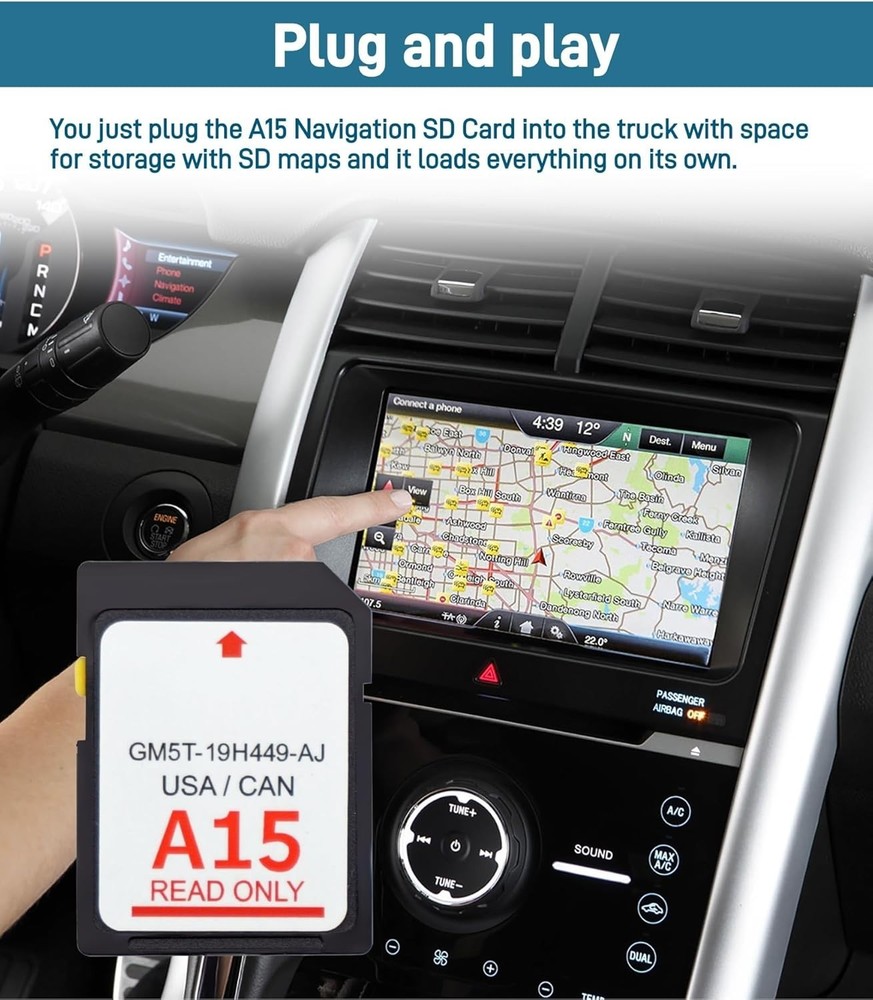 2025 Latest Version A15 Navigation SD Card Fits for Ford/Lincoln,Sync /Canada...