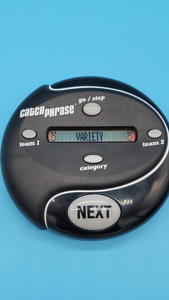 Catch Phrase Handheld Electronic Party Game Black Hasbro Tested...2016....