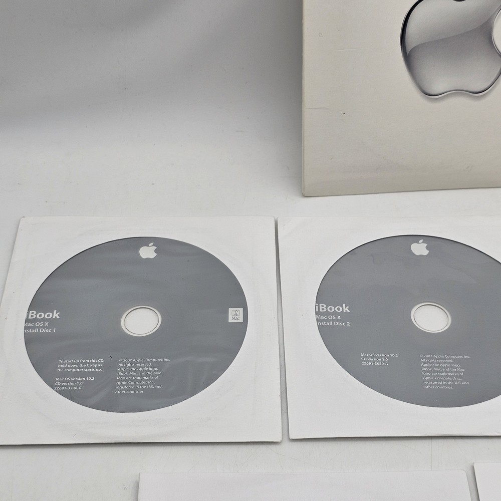 Apple 603-0181-A Ibook Media Mac OS X iBook Install Discs Software Restore