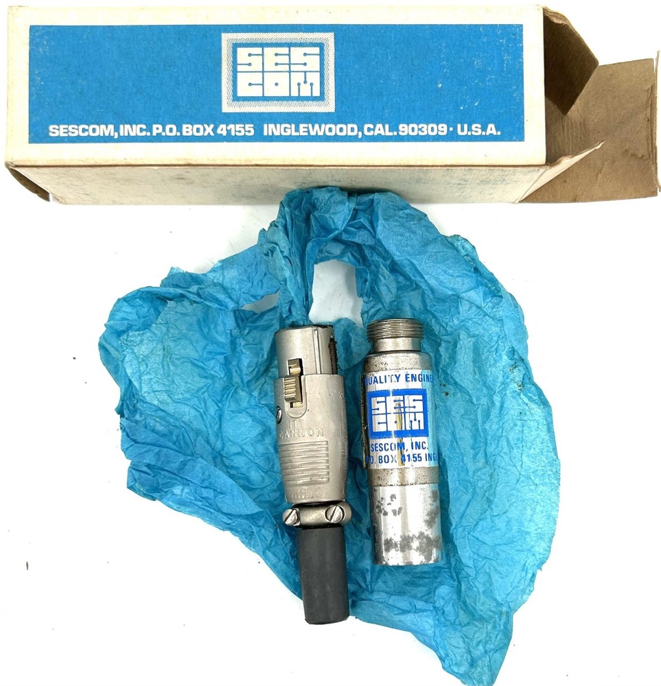 Vintage Sescom TR-118 XLR Microphone Cable Connector