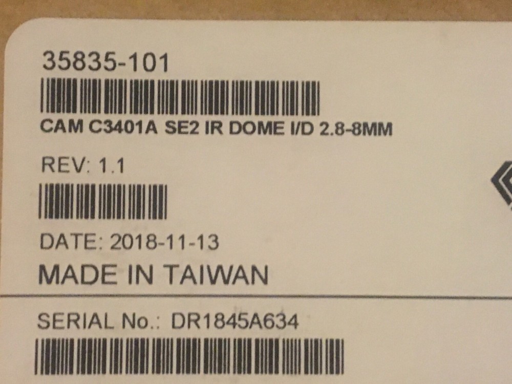 March Networks 35835-101 Model C3401a Network Camera