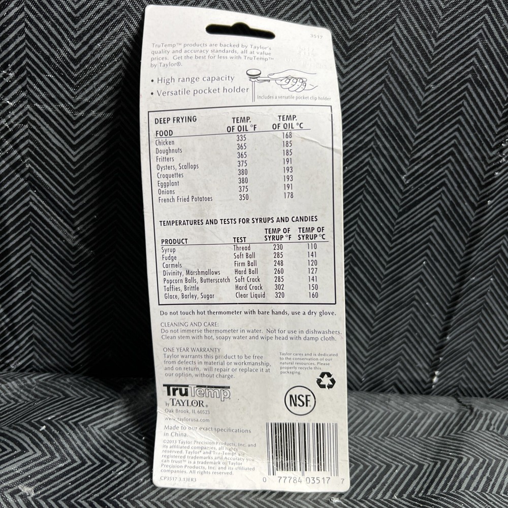 Tru Temp Taylor Height Temperature Thermometer 3517