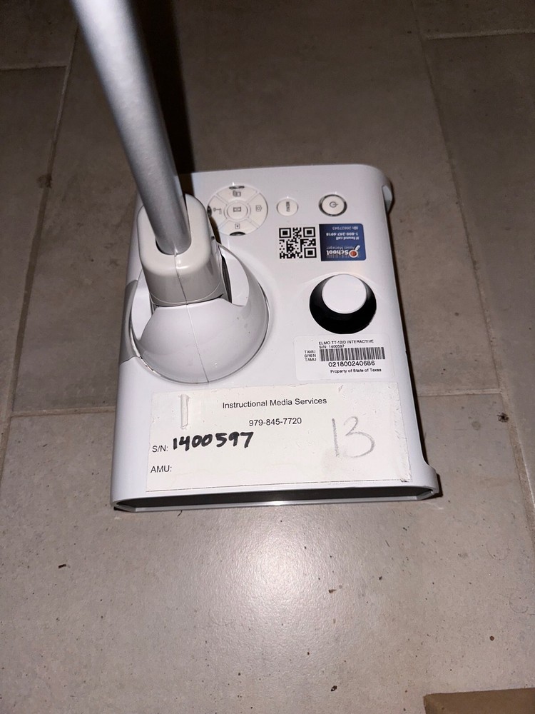 Elmo TT-12 Interactive Document Camera Presenter 12x Optical Zoom 1080p