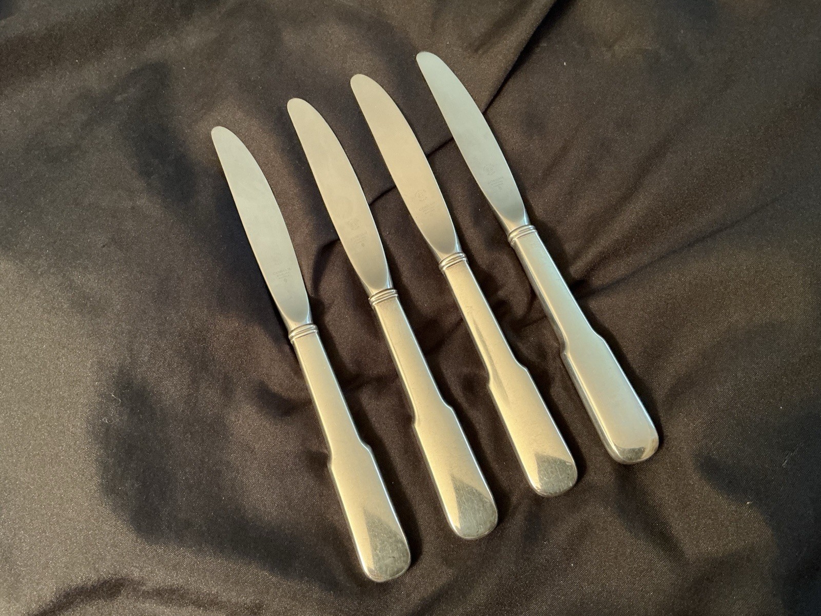 Old English Tipt by Gorham Sterling Silver Knife Lot Of 4 Pieces! 9 1/8”