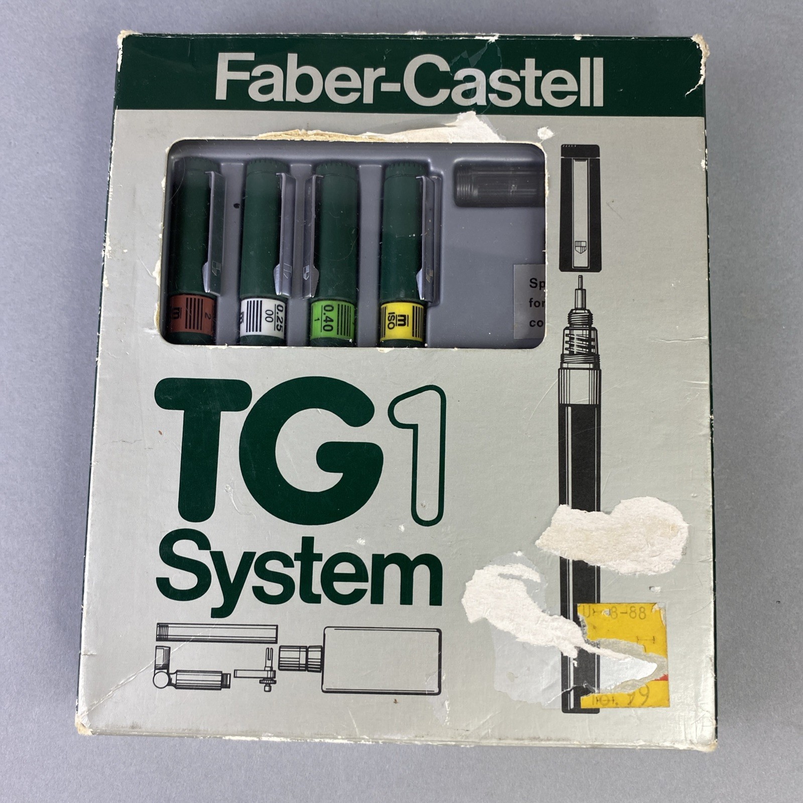 NEW Faber-Castell TG1-S System 454124-S1564 4 Technical Pen set