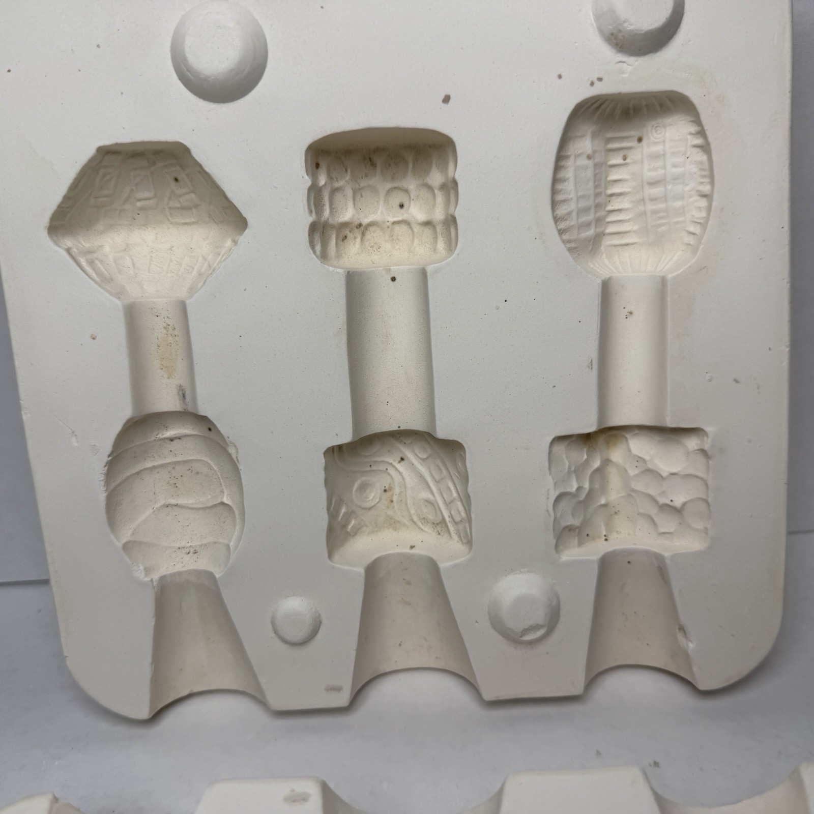 Duncan DM 43C Ceramic Slip Casting Mold Large Macrame Beads 1976 Vintage