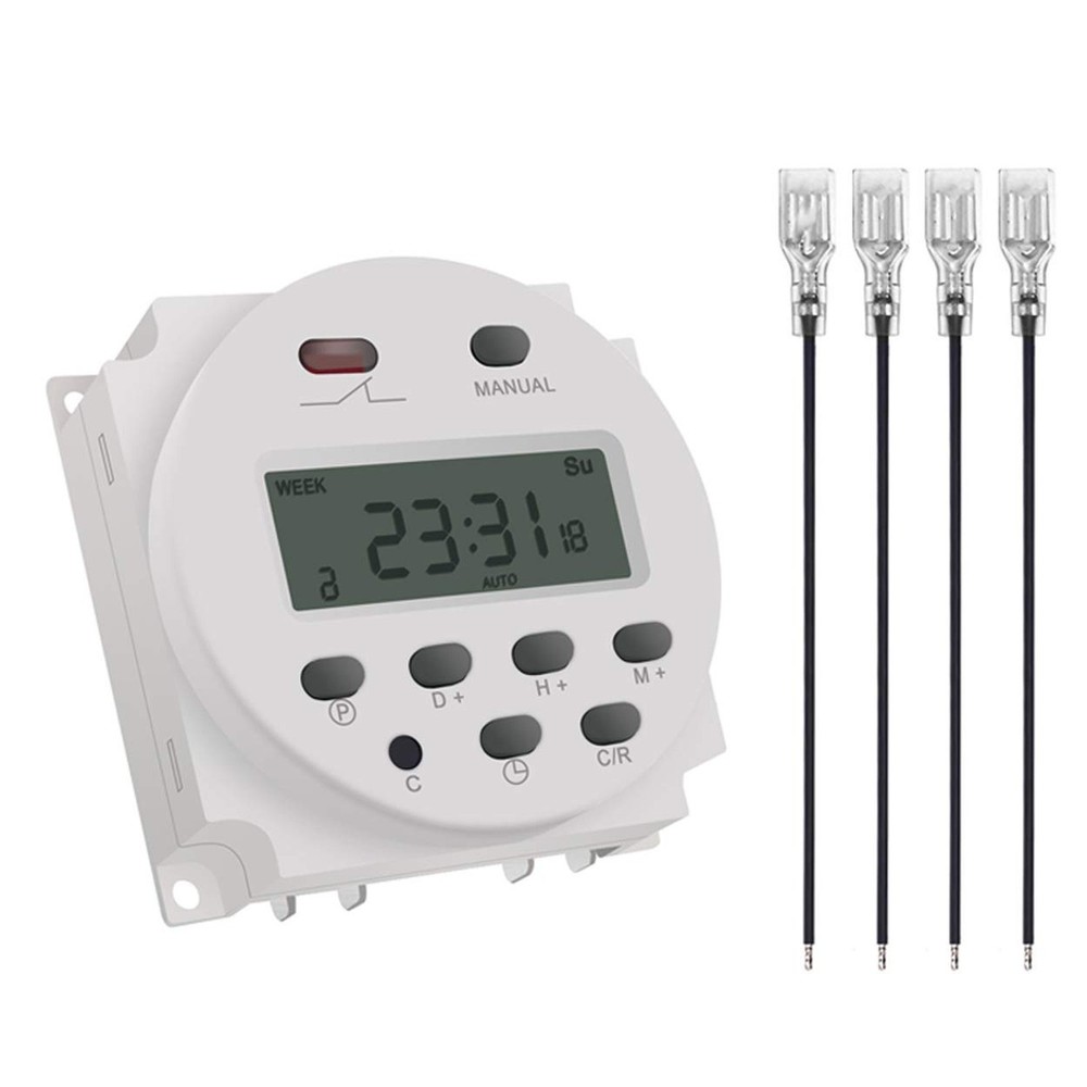 CN101A 12V Timer Switch 7 Days Weekly Programmable Digital Time Relay DC/AC P...