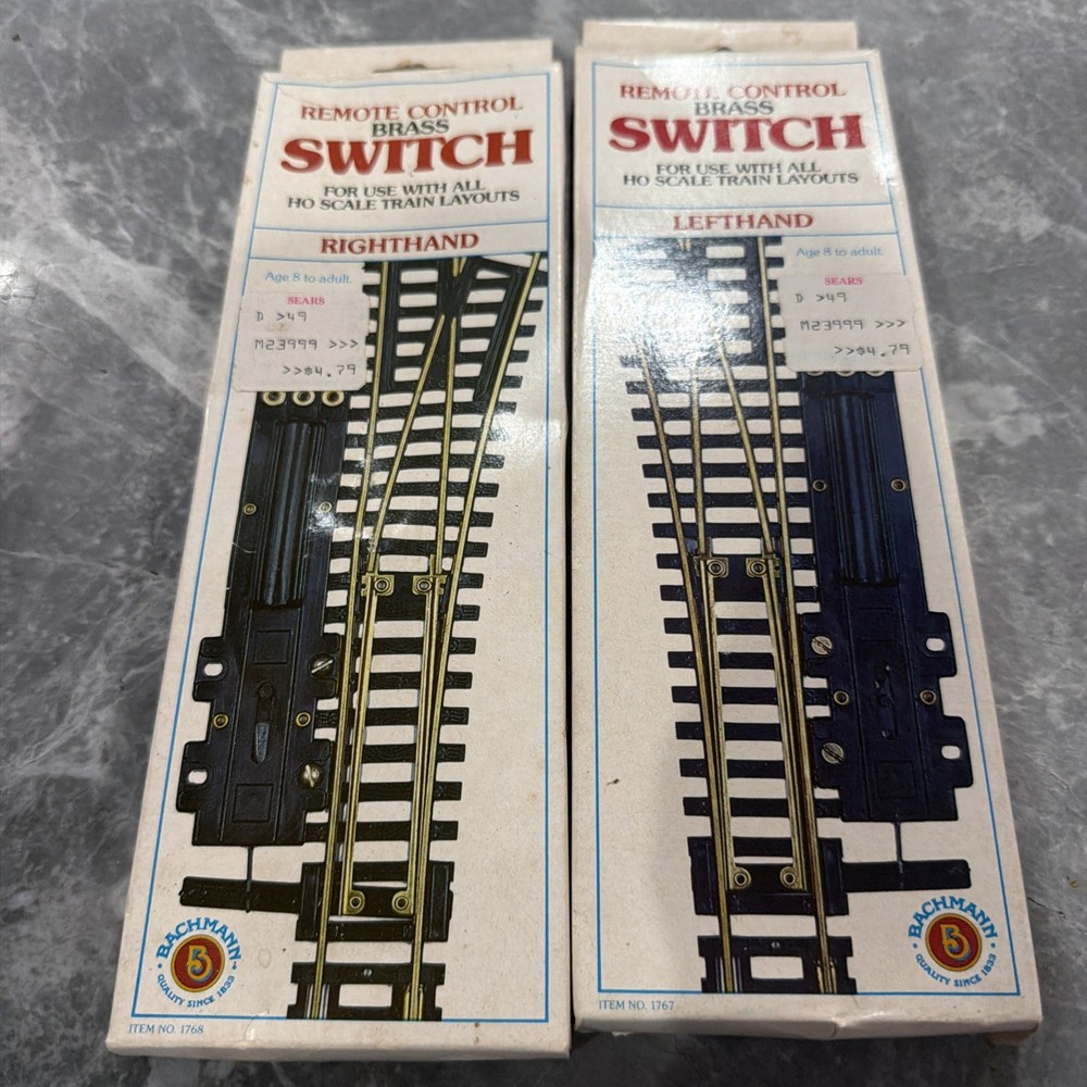 Lot 2 HO Remote Control Switch-Righthand/-Left Hand