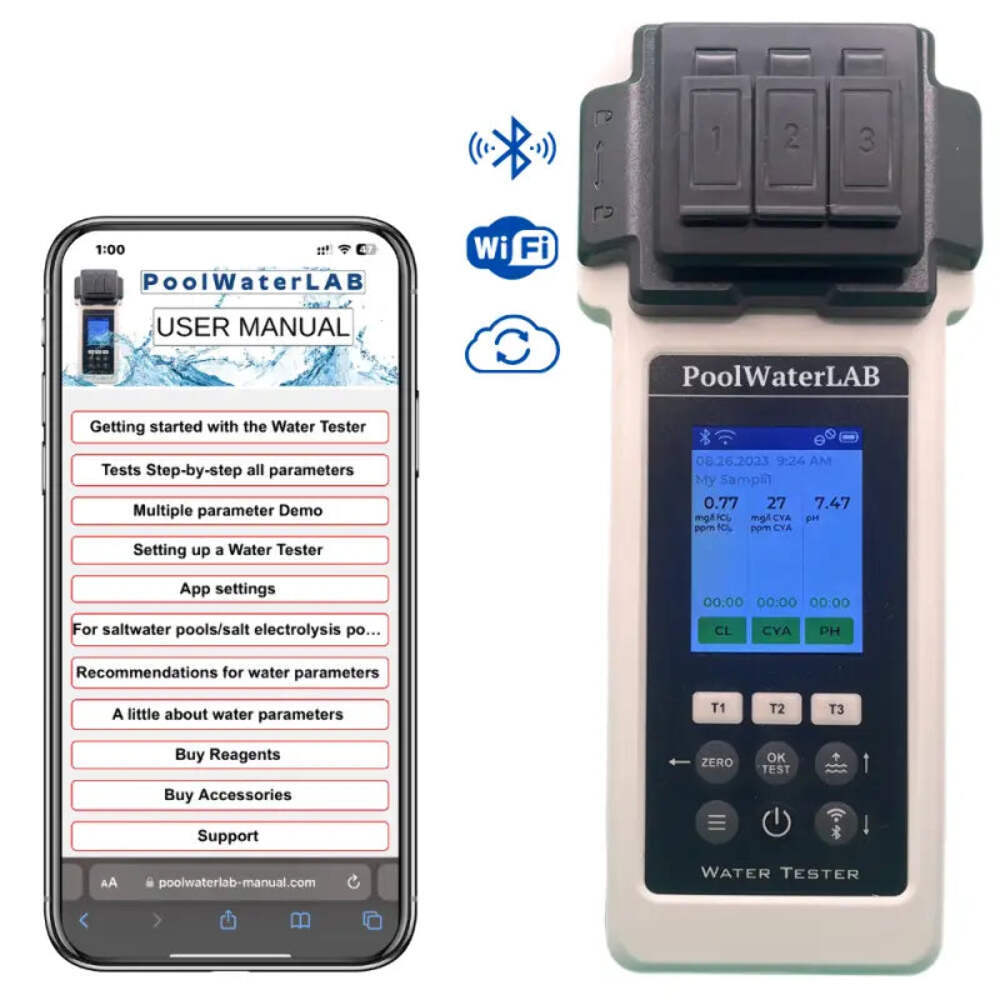 Pool Water Tester - Accurate Pool Water Testing Kit, Ultimate Smart Digital Test