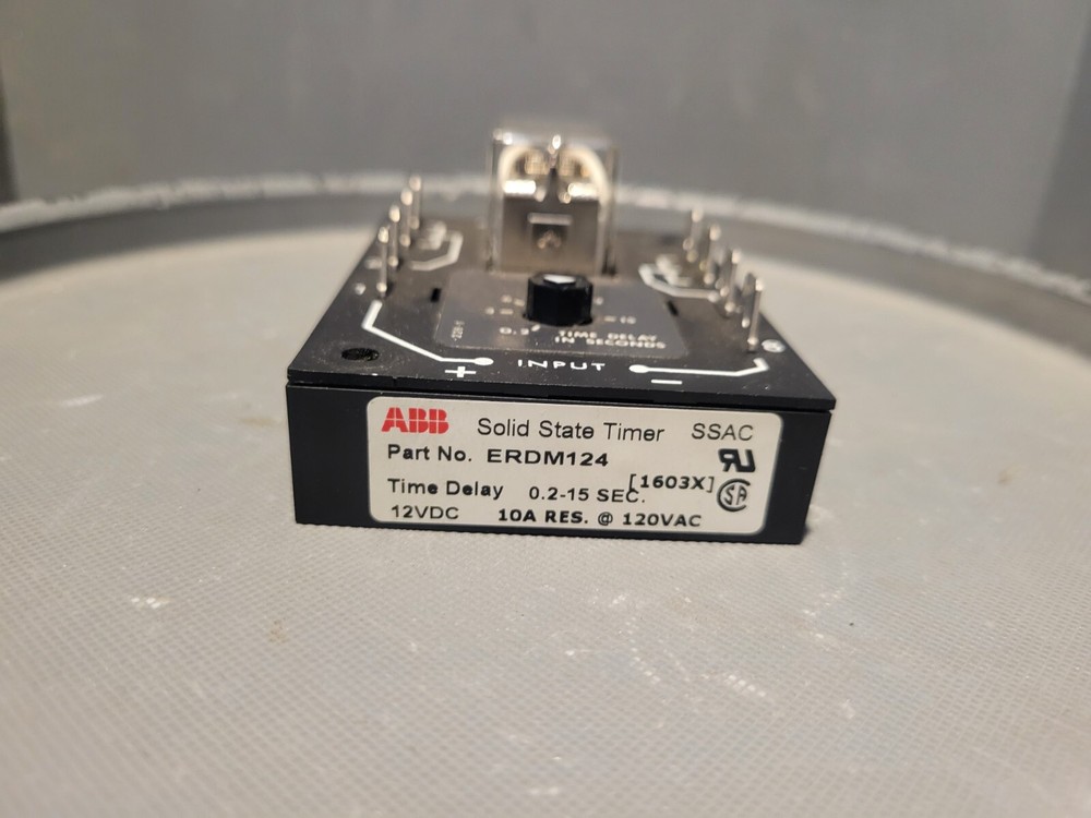ABB Solid State Timer, 12VDC, 10A, ERDM124