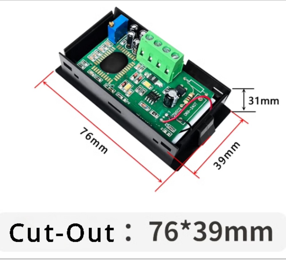 AC 2A 5A 10A Digital Amp Current Panel Alternating Meter Ammeter Built-in CT
