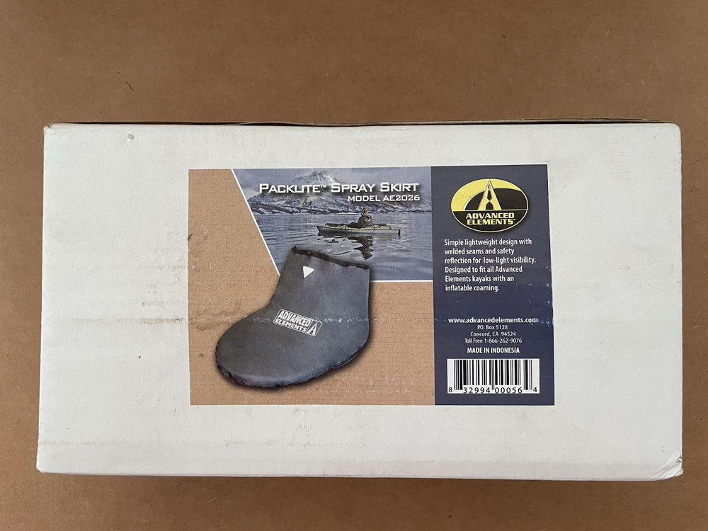 ADVANCED ELEMENTS Packlite Spray Skirt AE2026 unopened / sealed Box