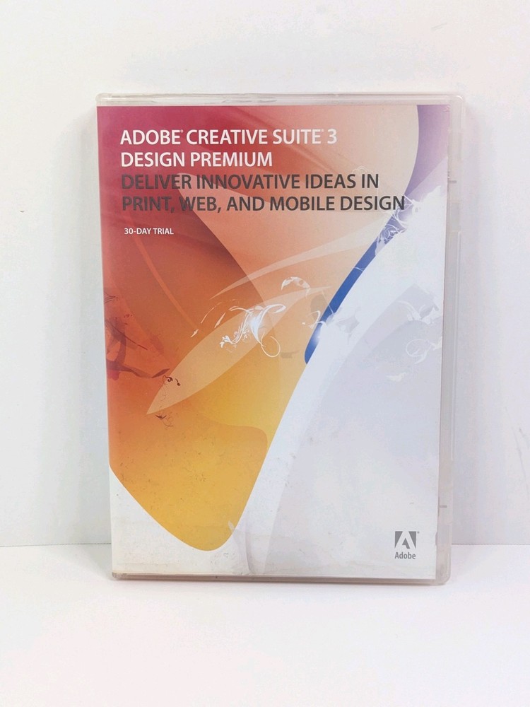 Adobe Creative Suite 3 Design Premium Macintosh/Windows OS 30 Day Trial Untested