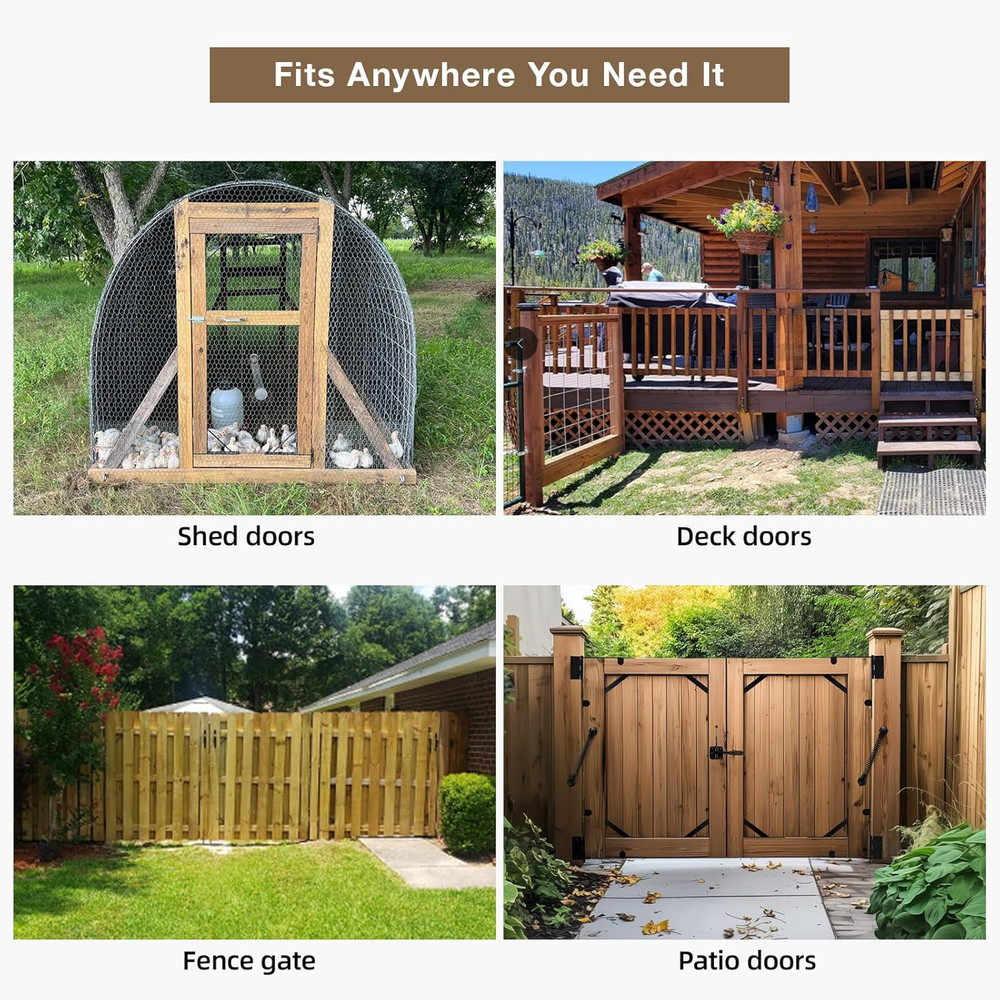 Fence Gate Kit Gate Hardware, 1 Set anti Sag Gate Kit Gate Frame Cornor Brackets