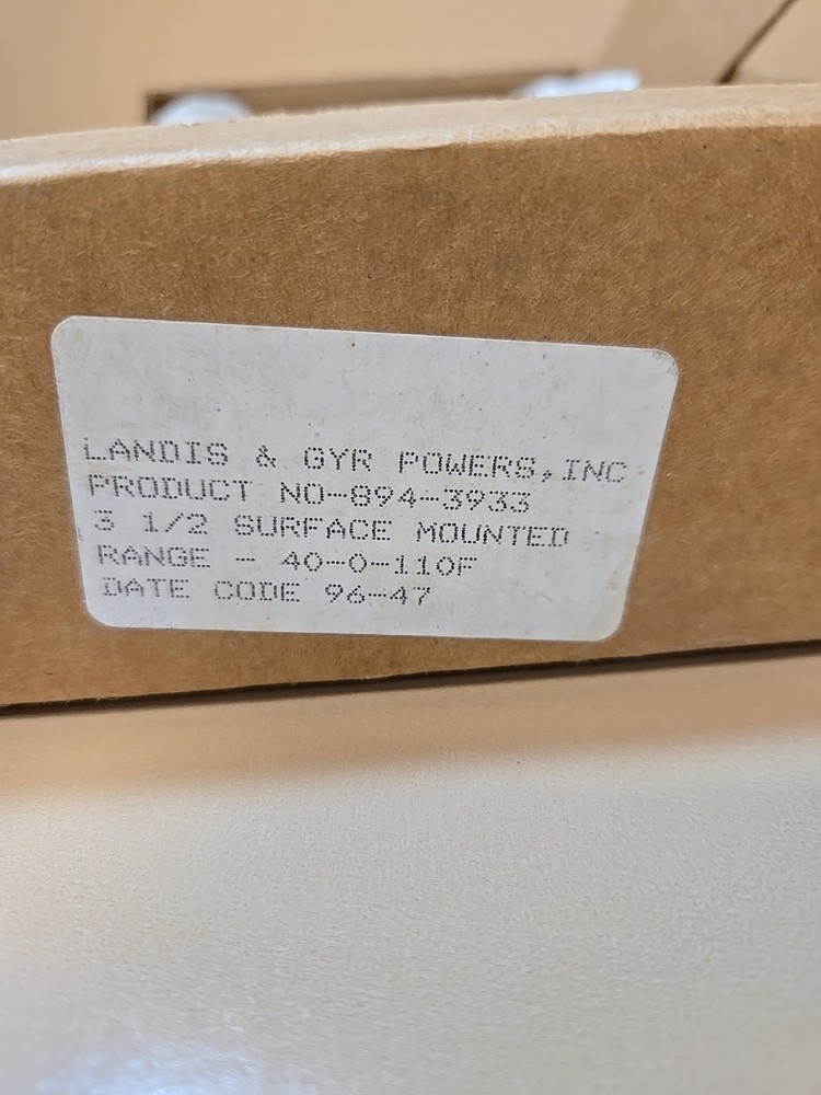 Powers Process Controls Model 894-3930 Thermometer 3.5 DIA New Old Stock